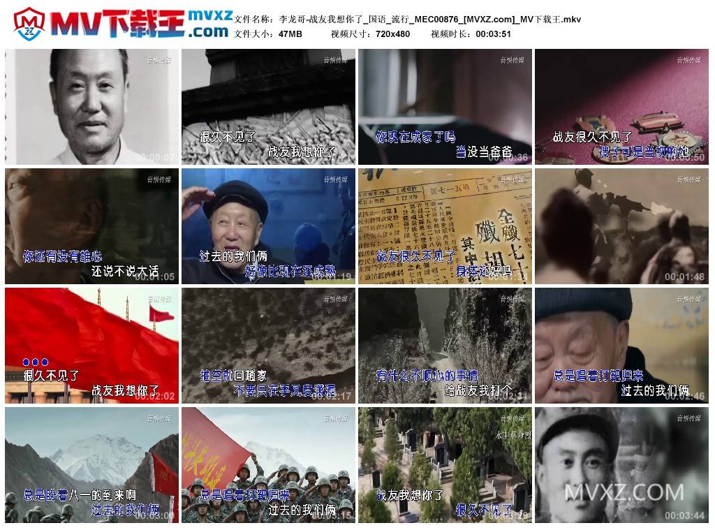 李龙哥-战友我想你了_国语_流行_MEC00876